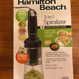 Hamilton Beach 3-in-1 2 speed electric slicer